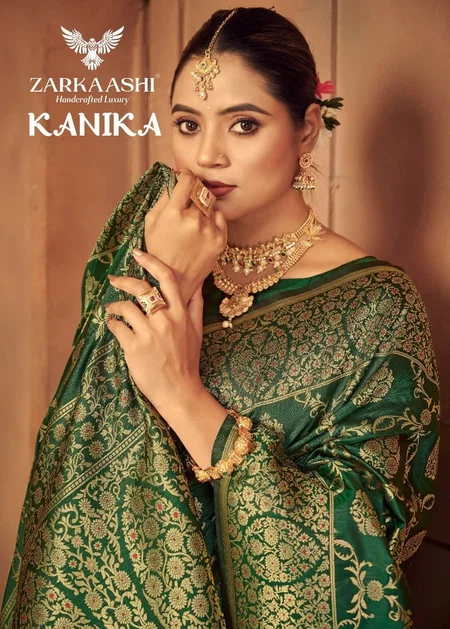 Kanika By Zarkaashi Katan Silk Best Wedding Wear Saree Wholesale Shop In Surat
